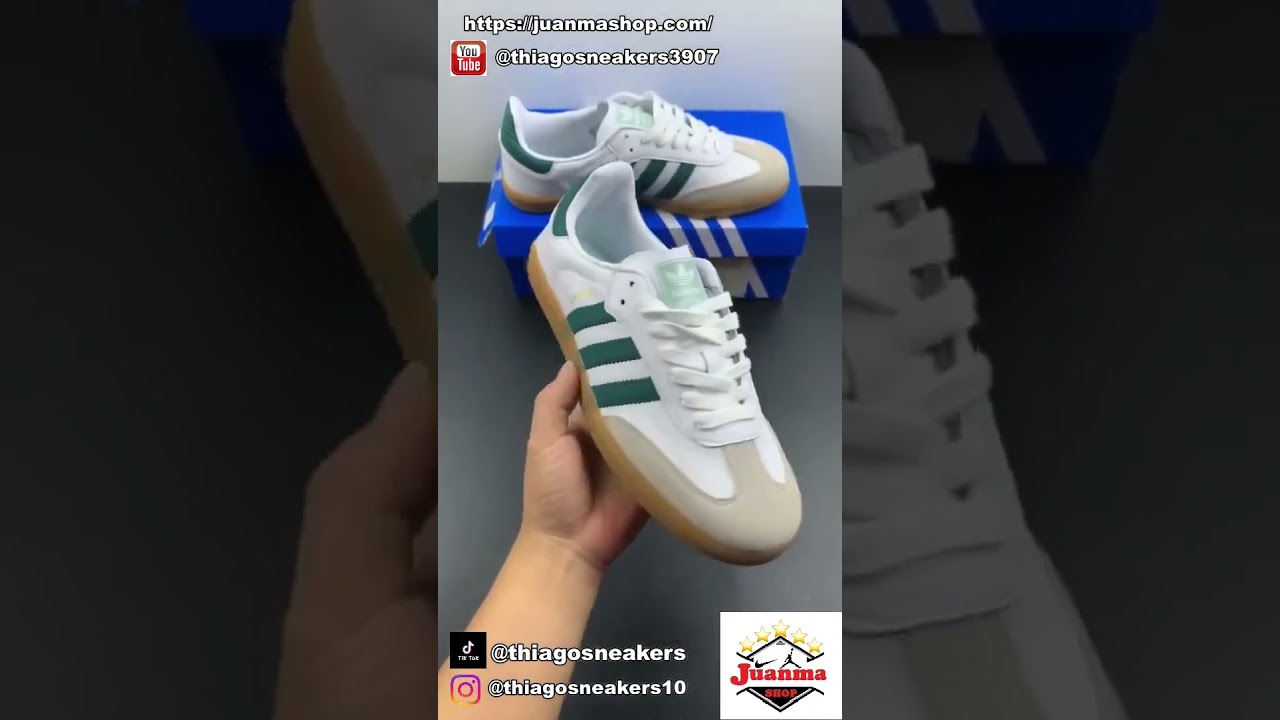 Adidas Samba OG Cloud White Collegiate Green Vapour Green EE5451