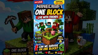 🔴 Minecraft Sky Block LIVE With Friends 😂🔥 | Survival Challenge Hindi