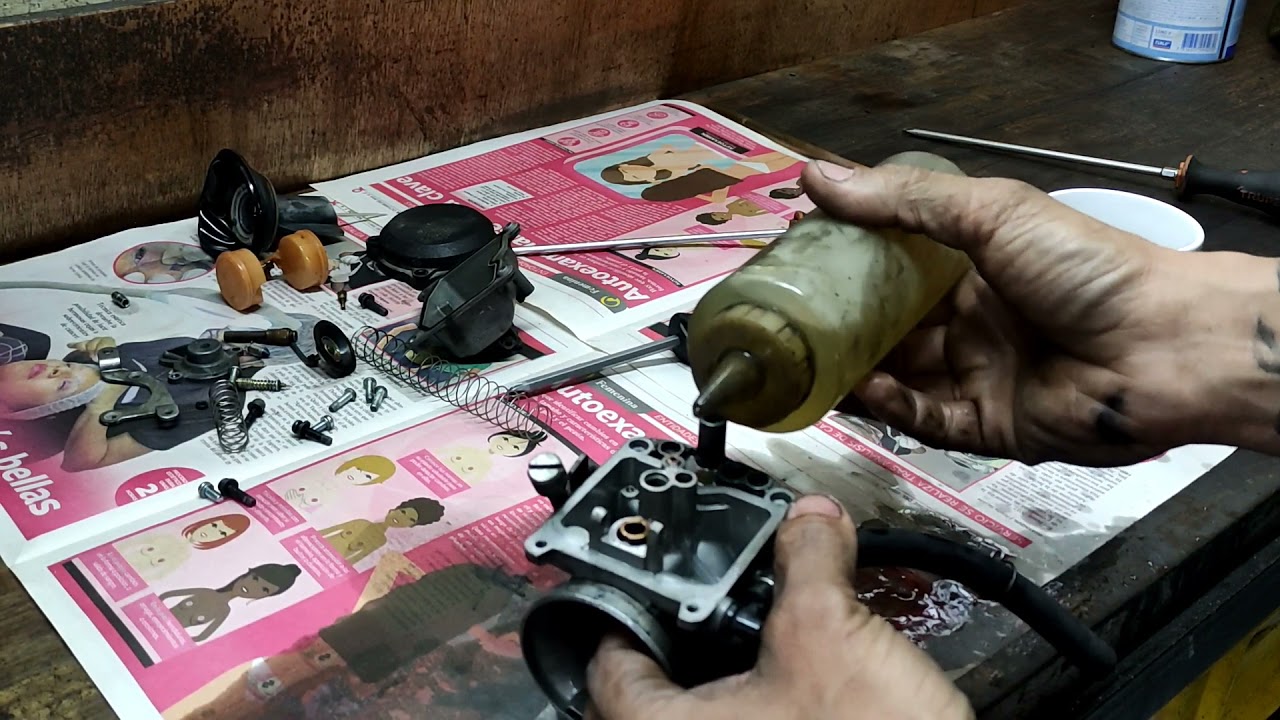 Mantenimiento a un carburador del Kawasaki KLR 650...