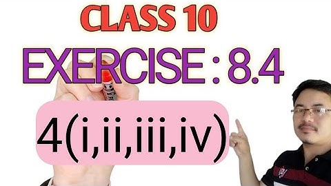 Class 10:Maths: Exercises 8.4// ত্ৰিকোণমিতি//Trigonometry// Q.4(i,ii,iii,iv)