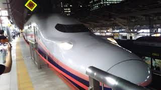 【2021.10.1 定期運行終了】JR東日本 E4系 P12編成 8両編成  Maxたにがわ409号 越後湯沢 行  東京駅 新幹線ホーム 20番線を発車