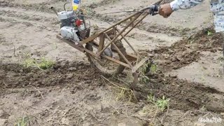 Homemade Tiller Using Suzuki Max100 कसन क लय टलर