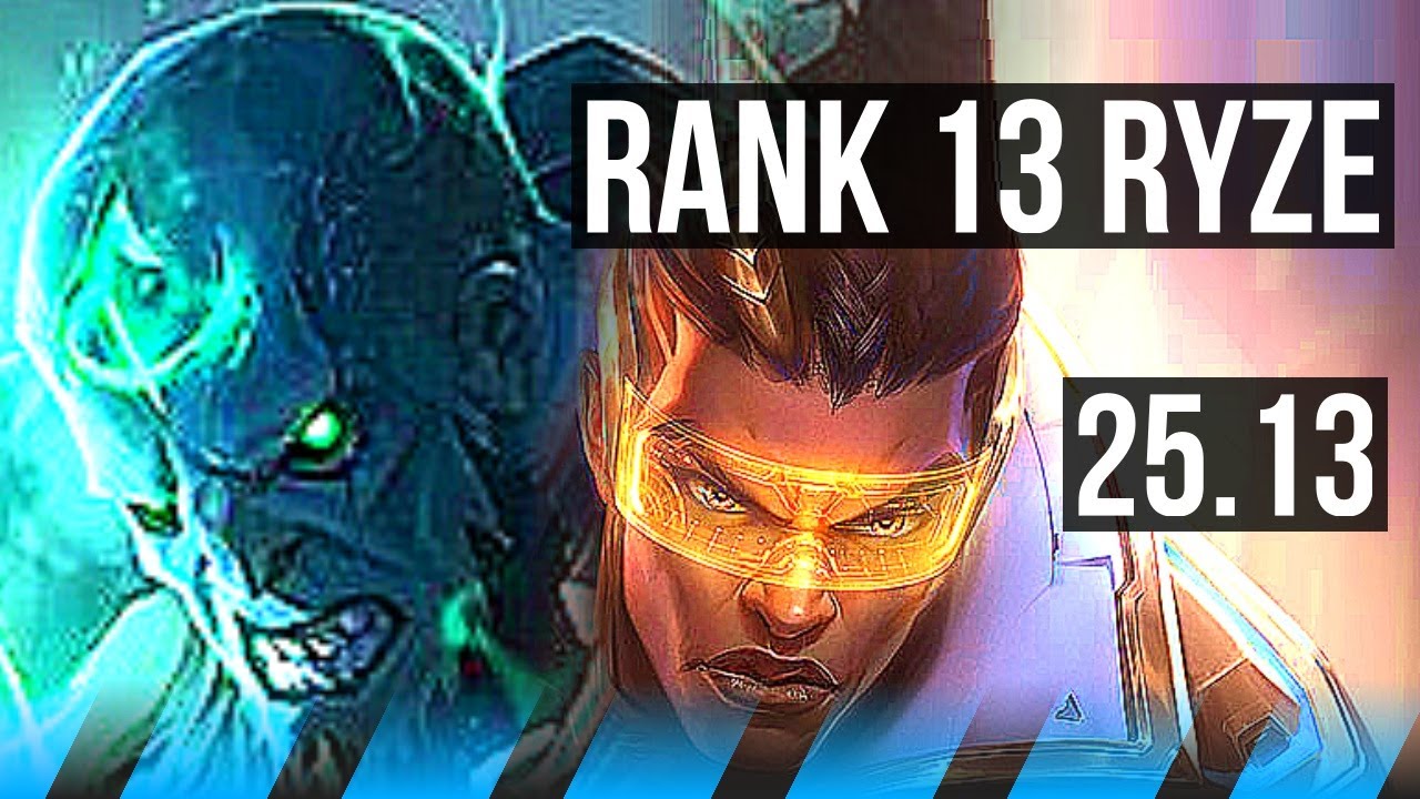 RYZE vs LUCIAN (MID) | Rank 13 Ryze | EUW Challenger | 25.13