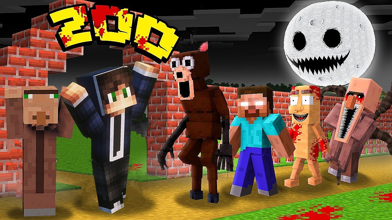 Napravio sam Zoološki Vrt sa Strašnim Mobovima u Minecraftu..