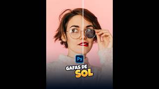 Convierte gafas normales en gafas de sol con @Photoshop #shorts