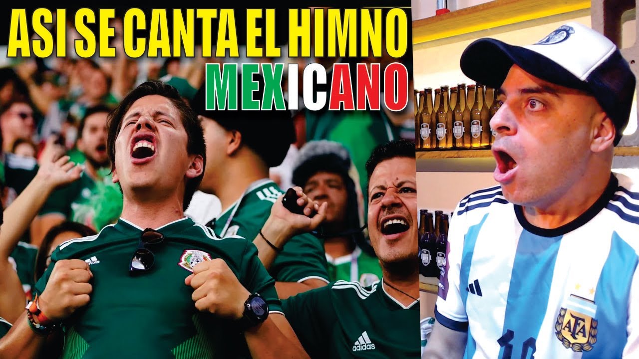 ARGENTINO REACCIONA al HIMNO MEXICANO en MUNDIAL DE RUSIA mx **IMPRESIONANTE**
