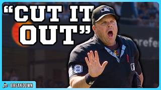 Umpire ejects the manager 3 pitches into the game, a breakdown