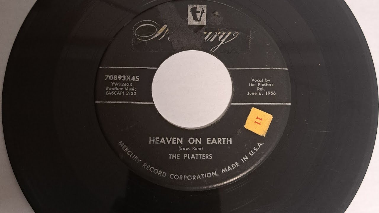 Heaven On EarthThe Platters (Mercury 70893X45) 1956 YouTube