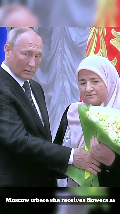 Mother from Chechnya Receives Award | Russia | Ramzan Kaydrov | #putin #chechnya #shorts #russmika24