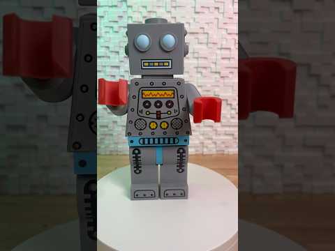 3d printed Clockwork Robot Lego #clockwork #robot #lego #3dprinting #bambulab #3d #fyp