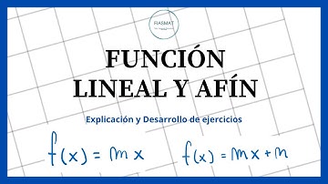 Función lineal y afín - Ejercicios resueltos