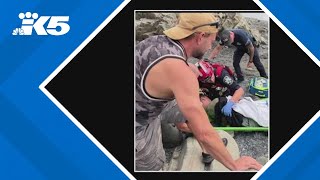 Man assists family after teen injured at Washington beach