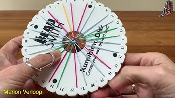 Making a Kumihimo cord with 24 yarns