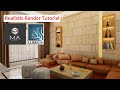 Realistic Render Tutorial for Drawing Room |Lumion 10|