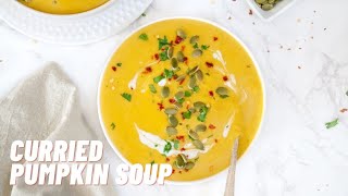 Creamy Vegan Curried Pumpkin Soup | Curried Pumpkin Soup | Pumpkin Soup