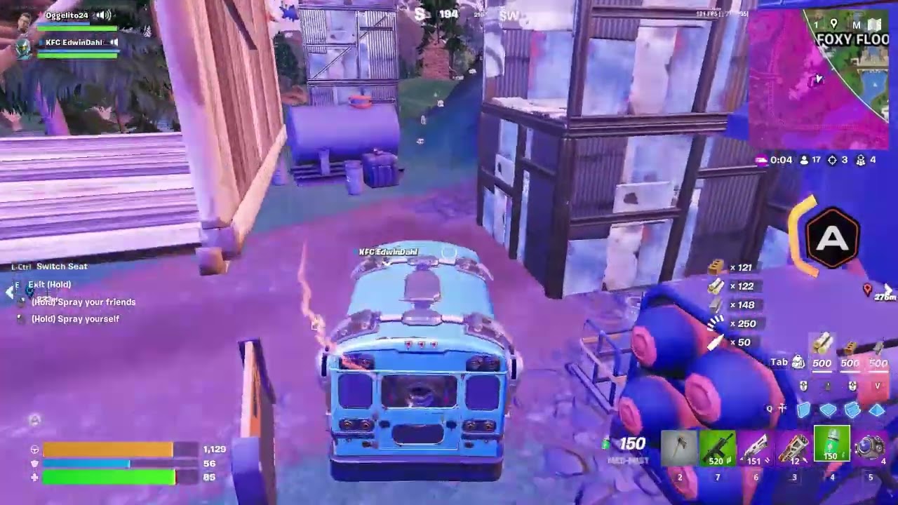 Spelar fortnite med min kompis