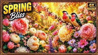 Spring Blossom Garden Birds | 4K UHD Floral TV Art for Samsung Frame TV & Elegant Home Decor screenshot 3