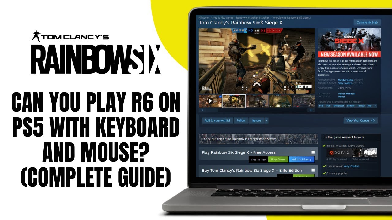 Play Button R6 Can You Play R6 on PS5 with Keyboard and Mouse Complete Guide - YouTube