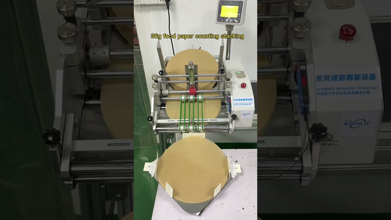 36g food paper counting stacking machine can connect heat model machine
