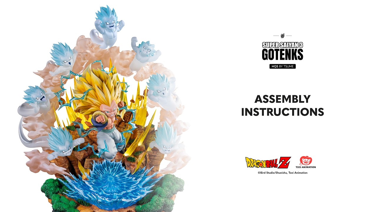 Super Saiyan 3 Gotenks HQS Dioramax | Step-by-Step Assembly Guide