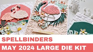 #284 Spellbinders May 2024 Large Die Kit & 3D Embossing Folder - Card Inspirations