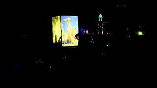 Urb Tree Beacon at night - Burning Man 2010