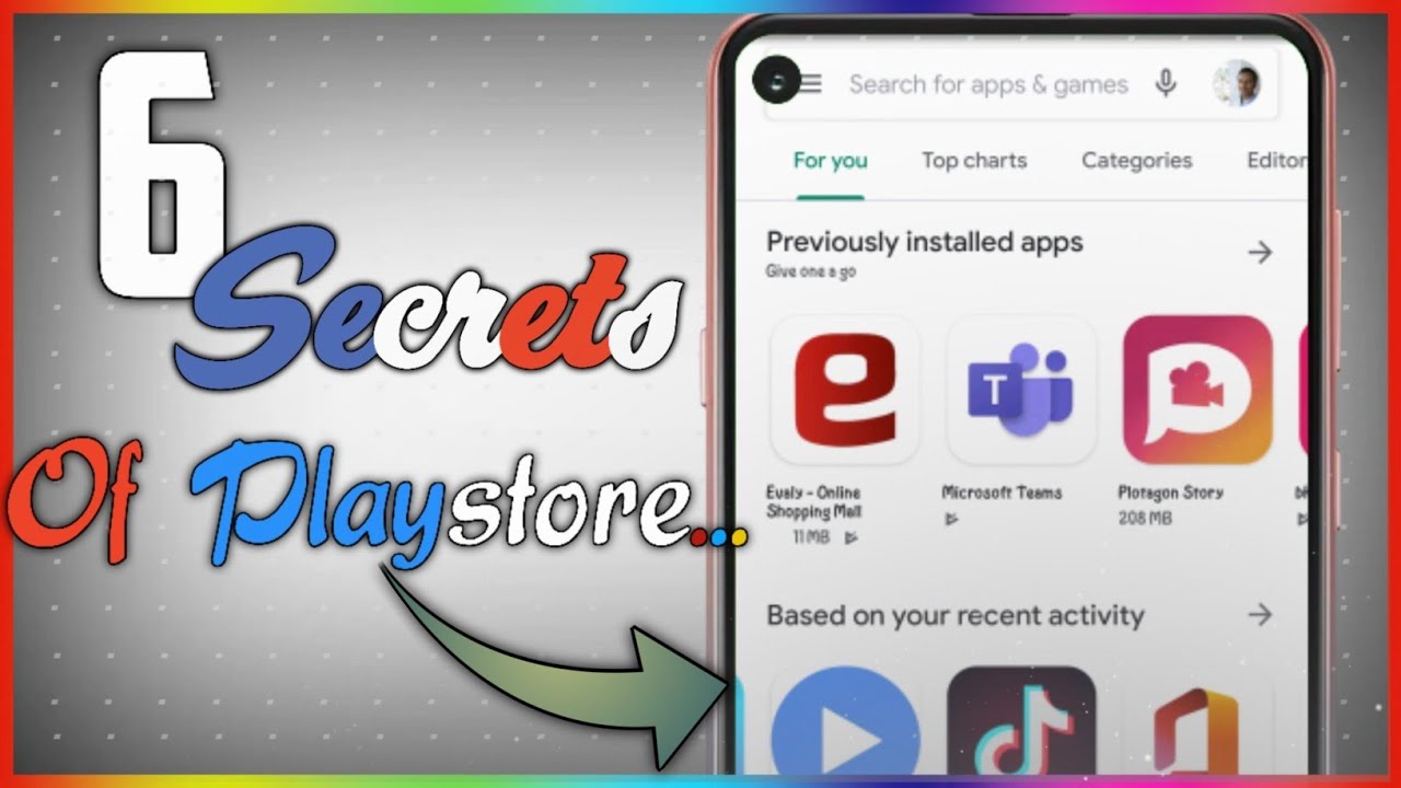 Best 6 Amazing Secret Settings Of Playstore2020 || Tec bid