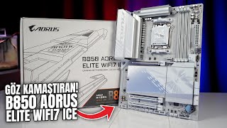 Beyaz Sistem Severler İçin En İyi̇ Anakart B850 Aorus Elite Wifi7 Ice
