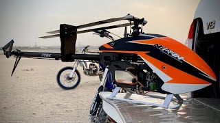 Nitro Helicopter in The Desert / Tron Helicopters Nitron 50