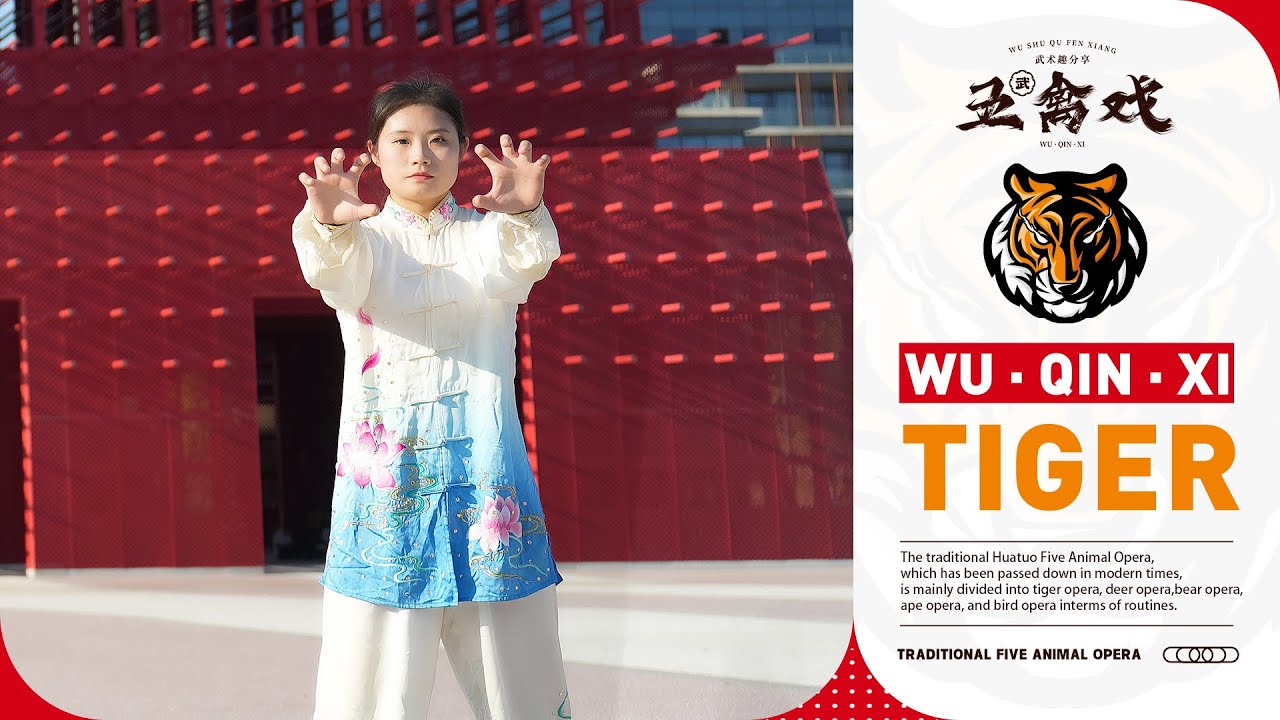 How to work out like a tiger? Learn Wu Qinxi(five animal play) with Master Yang - Tiger Play