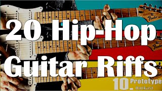 Video thumbnail of "20 GREATEST Hip-Hop/R&B Guitar Riffs #1"