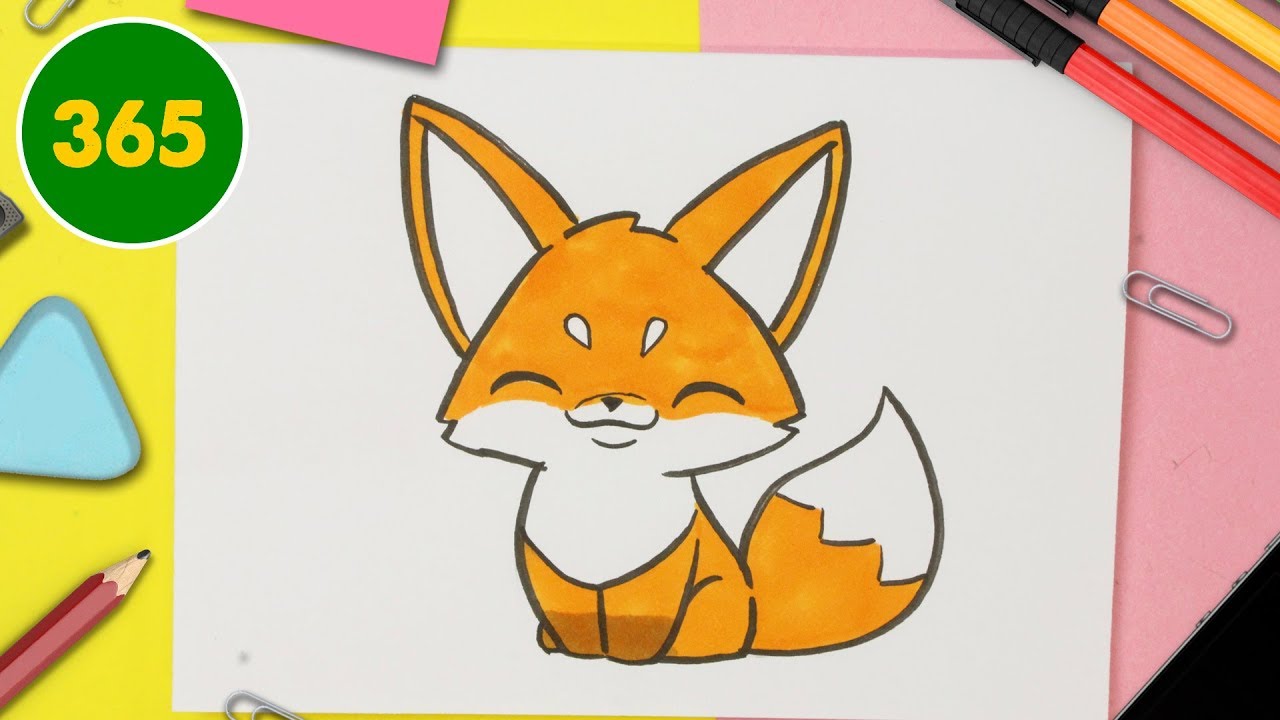 Comment Dessiner Renard Kawaii Pas à Pas