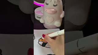 Shrimp Sushi Coloring With Ohuhu Markers 🍤🍣 #coloring #shrimp #sushi #cozycoloring #ohuhu