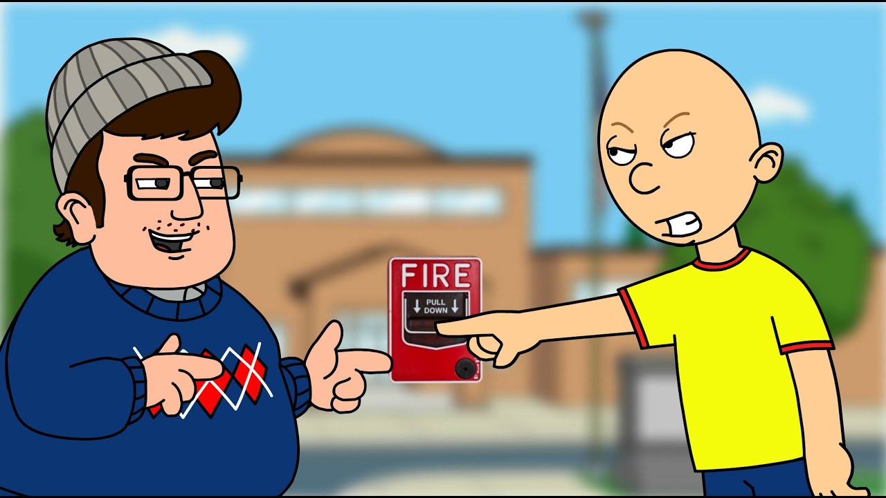 Caillou Stops Bob From Pulling The Fire Alarm/Ungrounded