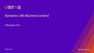Celebrity Dynamics 365 Business Central - Filtering by Text Net Worth