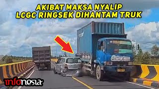 Download Lagu PUAS LIATNYA...! Aksi Gagal Nyalip Berujung Celaka MP3