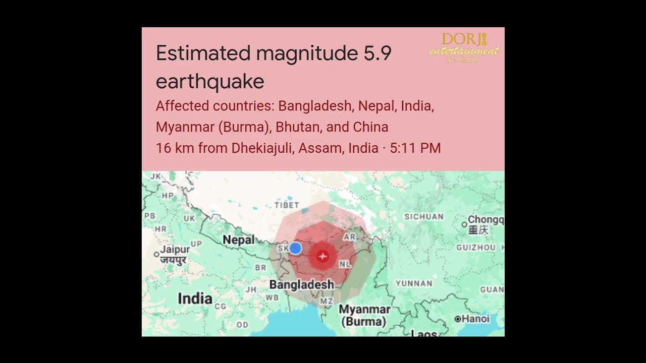 Earthquake Alert: Estimated magnitude 5.9 earthquake on 14 Sept 2025 