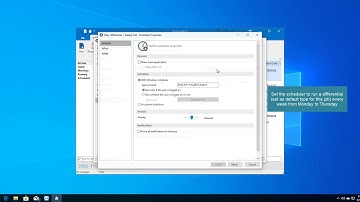 Backup strategy: scheduled daily differential backups and weekly full backups