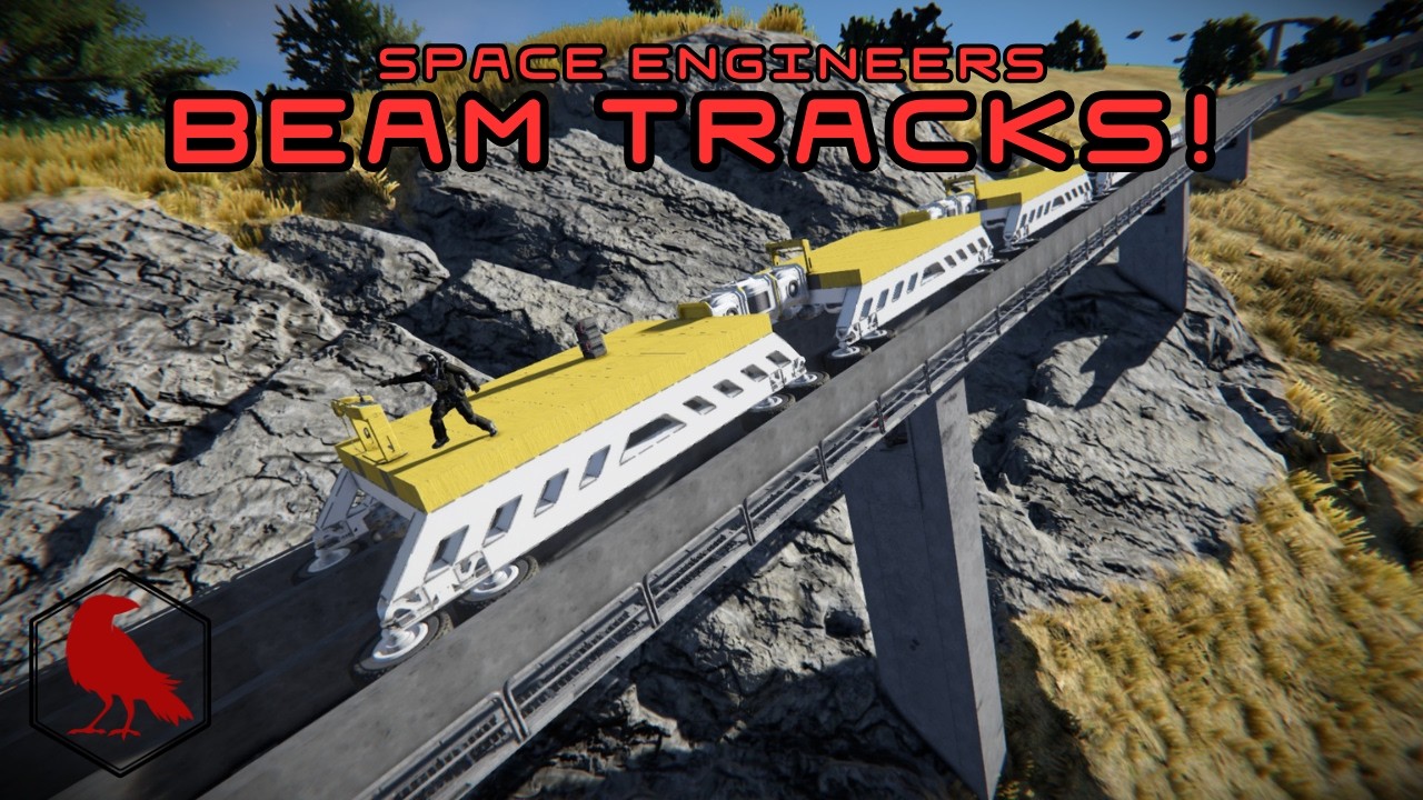 Space Engineers: How to Build Railroad Tracks Out of Beams