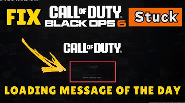 COD Blackops6 blijft hangen op het laadschermbericht van de dag. Oplossing