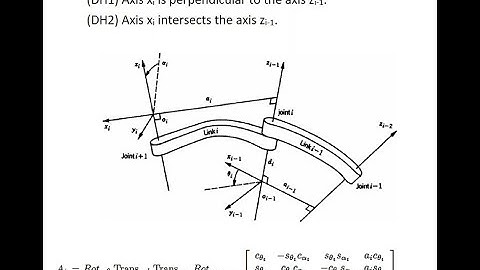 Forward Kinematics Using the DH Convention Part 1