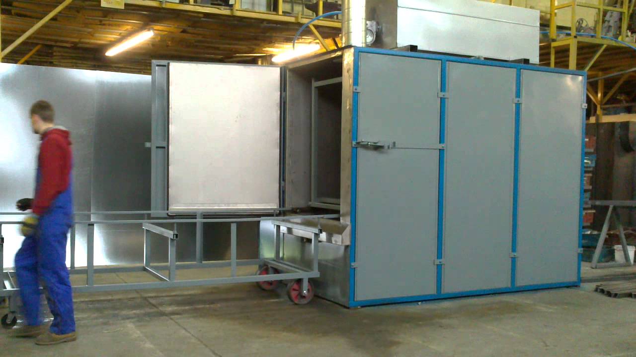 AutoWash powder coating pretreatment machine being loaded YouTube