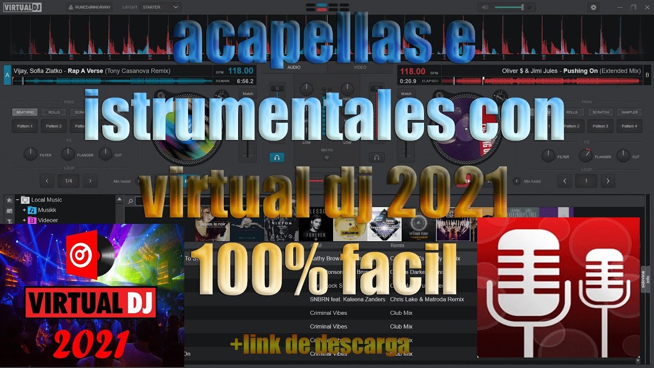 EXTRAER ACAPELLAS E INSTRUMENTALES CON VIRTUAL DJ 2024 SUPER FACIL