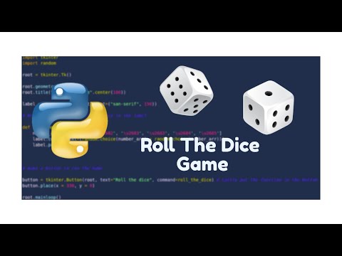 Rolling Dice Game Using Tkinter in Python