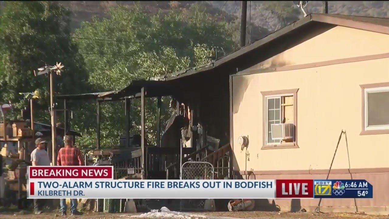 2alarm structure fire breaks out in Bodfish YouTube