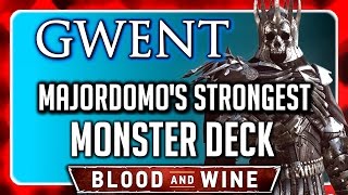 Witcher 3 🌟 BLOOD AND WINE GWENT ► Beat the Strongest Monster Deck (Majordomo)