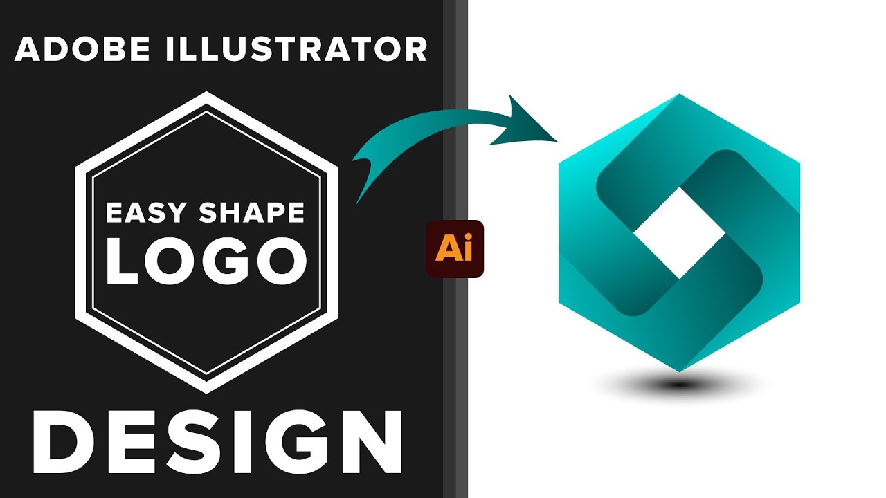 How To Create Logo Design Polygon Logo Using Adobe Illustrator Software ...