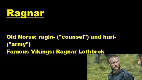 Discover Authentic Viking Names and Their Meanings