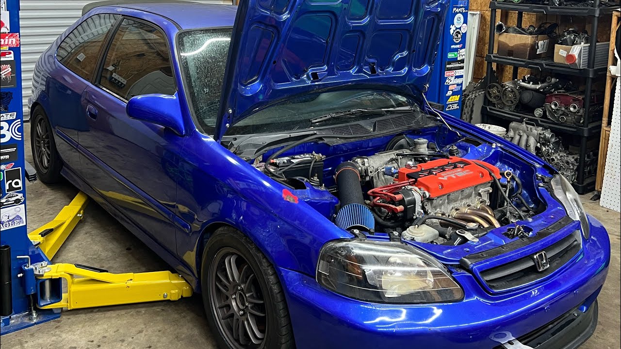 H22 Honda Civic EK Hatchback | DIY clutch replacement  | Jason Waters Tuning