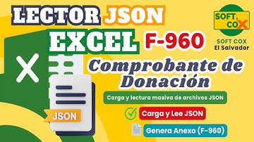 Lector JSON Excel | Carga Masiva de JSON de Comprobante de Donación y Generación del Anexo F-960